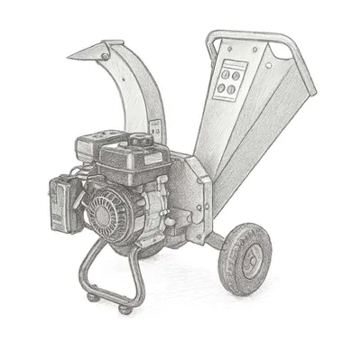 Landworks Mini Wood Chipper and Shredder 7HP 212CC Gas Engine (3")