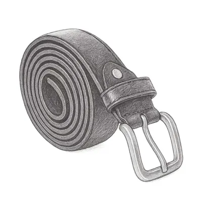 Leatherboss Genuine Leather Men Safe Money Zipper Big and Tall Belt (46")