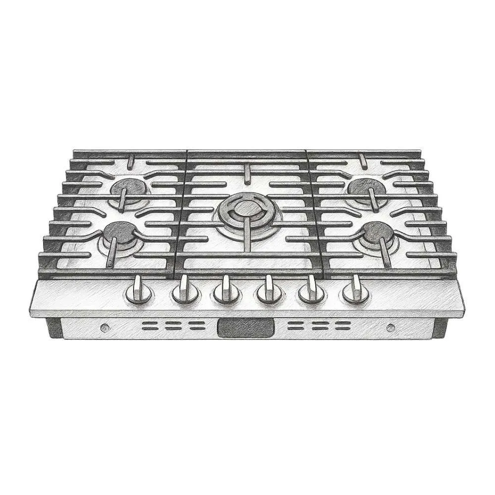 LG 36” Gas Cooktop with UltraHeat™ 20K BTU Burner