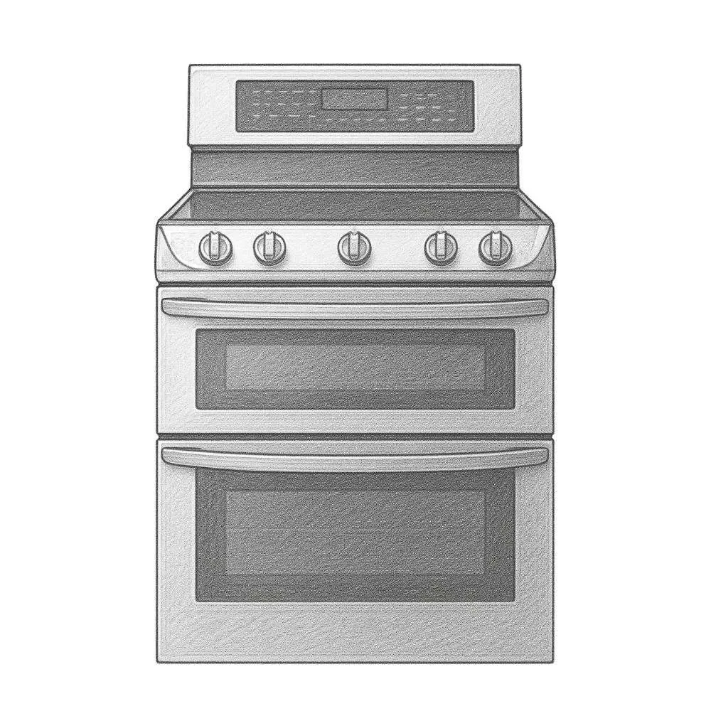 LG 7.3 cu. ft. Electric Double Oven w/ ProBake Convection®