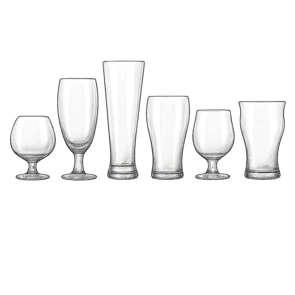 Libbey Craft Brews Assorted Beer Glasses