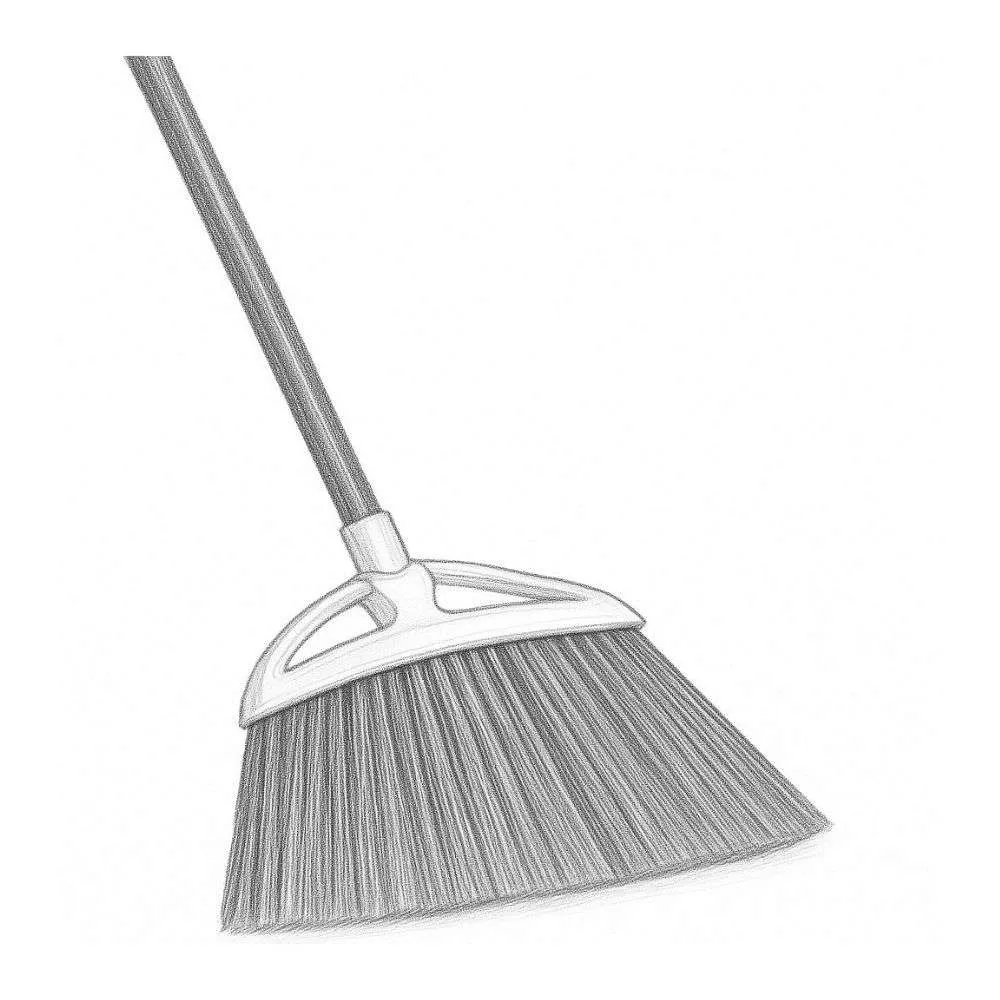 Libman Precision Angle Broom with Recycled Broom Fibers (Extra Large)