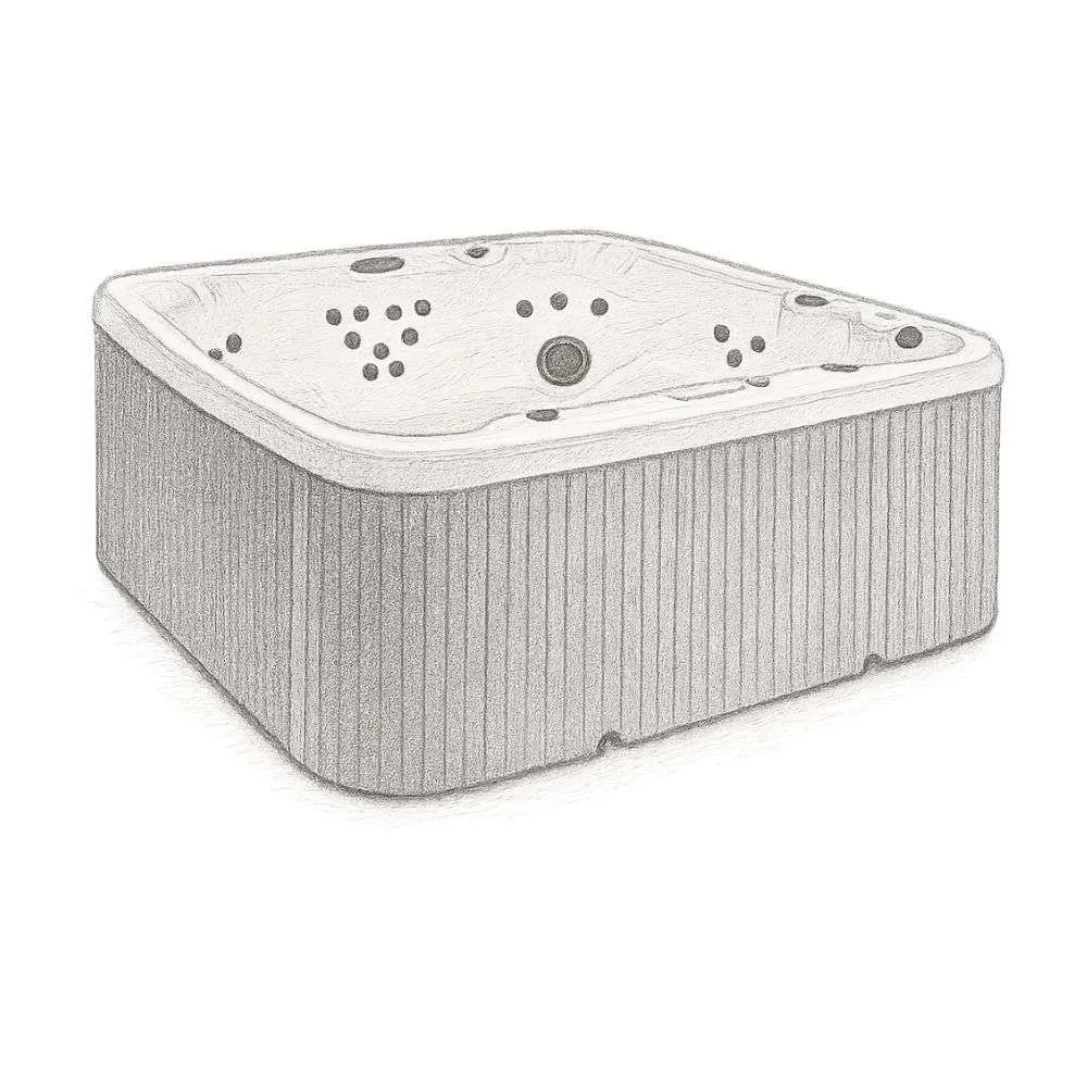 Lifesmart Jet Square Hot Tub with Ozonator