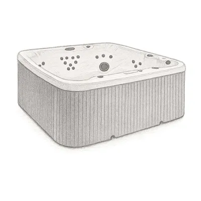 Lifesmart Jet Square Hot Tub with Ozonator
