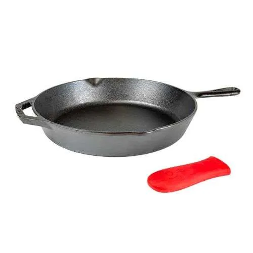 Lodge 12" Cast Iron Skillet with Handle Holder