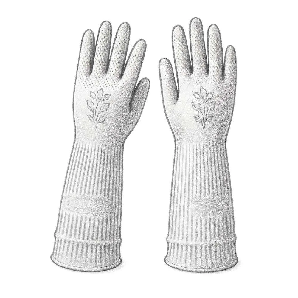 Mamison Quality Kitchen Rubber Gloves (1 Pair)