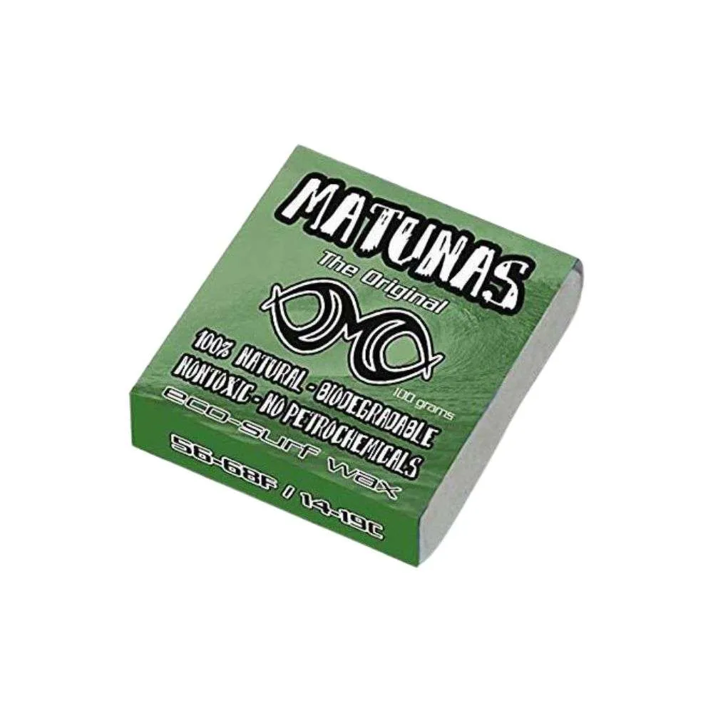 Matunas Organic Cool Water Surf Wax (4 Pack)