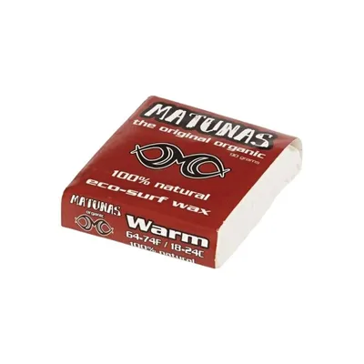 Matunas Organic Warm Water Surf Wax (4 Pack)
