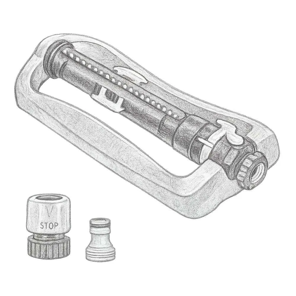 Melnor XT Turbo Oscillating Sprinkler Metal Base 4,500 sq. ft.