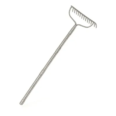 MIYA Garden Bow Rake with 60" Stainless Steel Handle