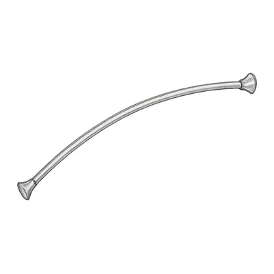 Moen Adjustable Tension Single Curved Shower Curtain Rod