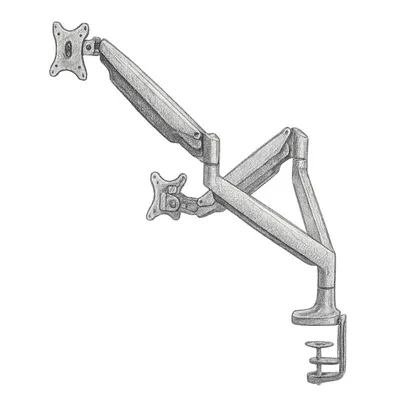 Monoprice Workstream Dual-Monitor Adjustable Gas-Spring Desk Mount