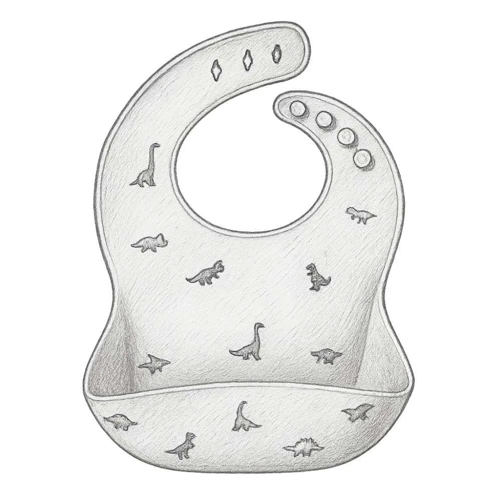 Mushie Silicone Baby Bib (1 piece)