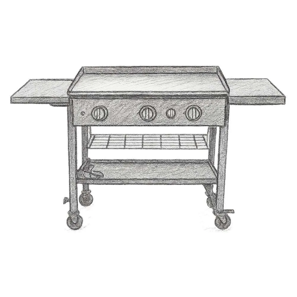 Nexgrill Daytona 4-Burner Grill 36" Griddle Top