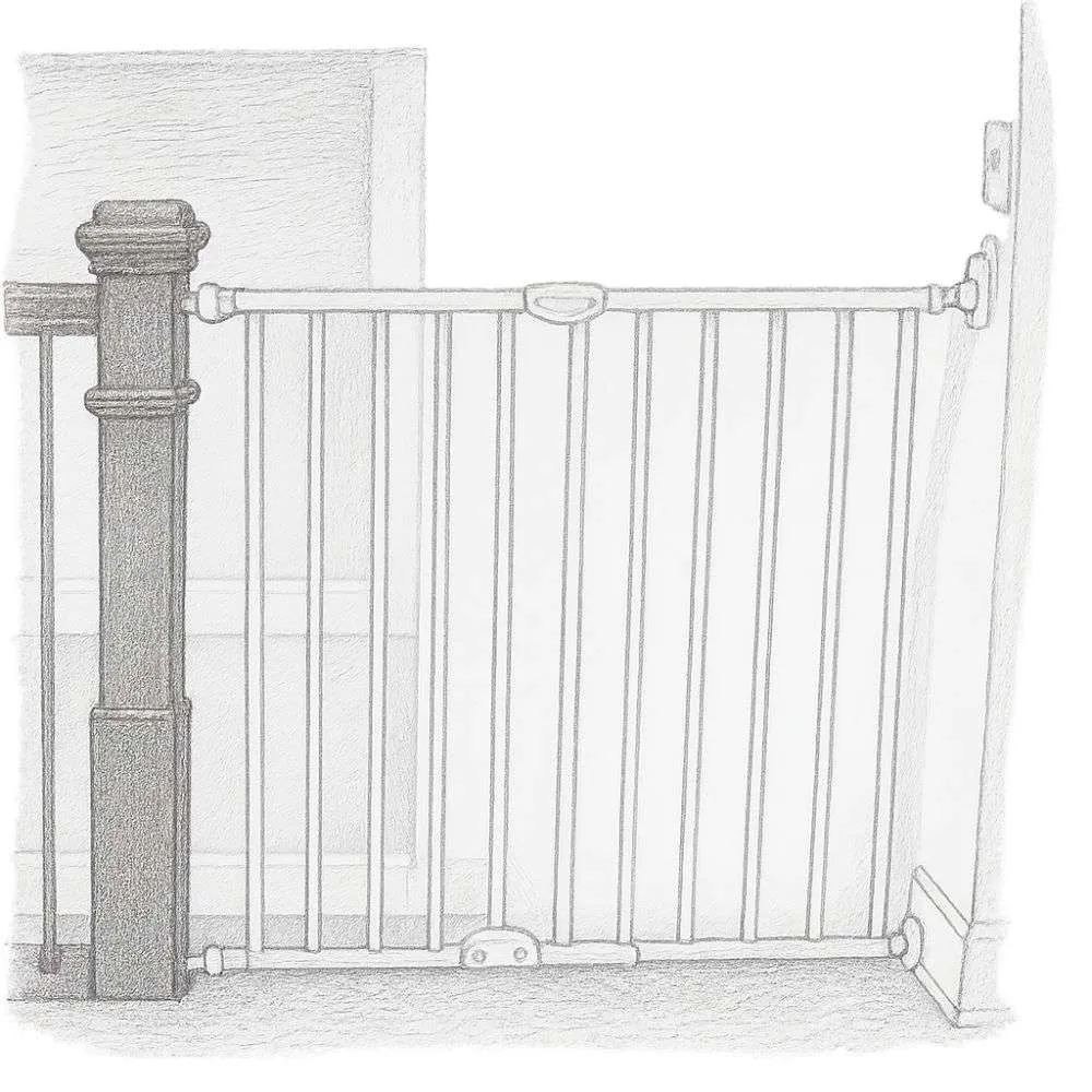 North States Toddleroo by North States Tall Easy Swing & Lock Gate Series 2