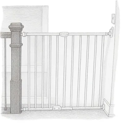 North States Toddleroo by North States Tall Easy Swing & Lock Gate Series 2