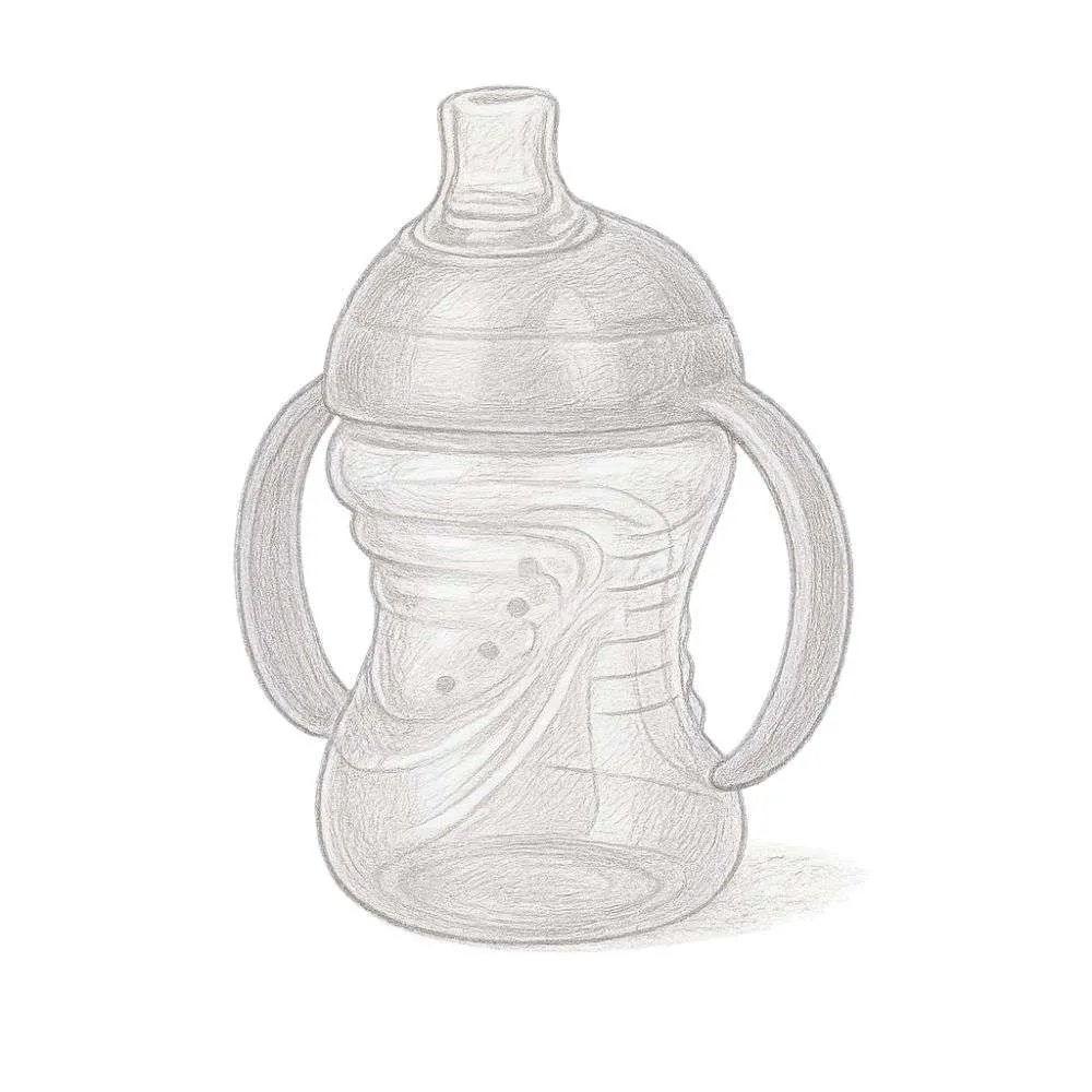 Nuby No-Spill Soft Spout Grip N' Sip Trainer Cup (4+ months, 8 oz)