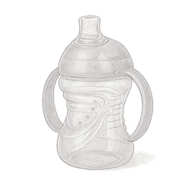 Nuby No-Spill Soft Spout Grip N' Sip Trainer Cup (4+ months, 8 oz)