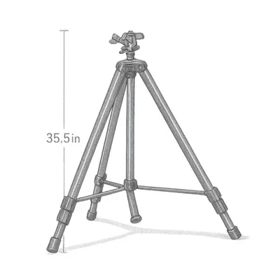 Orbit 1/2" Brass Impact Sprinkler on Tripod Base