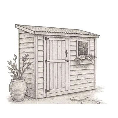Outdoor Living Today SpaceSaver with Single Door (8' × 4')