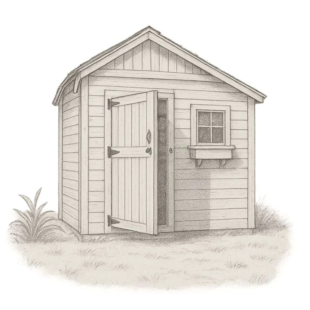 Outdoor Living Today Sunshed Garden Shed (8' × 8')