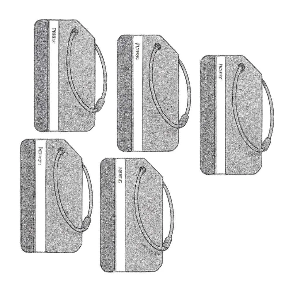 Ovener Aluminum Luggage Tags (Pack of 5)