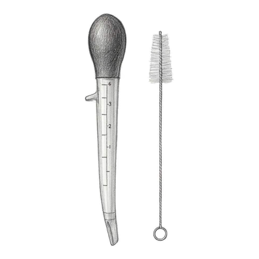 OXO Angled Baster with Cleaning Brush