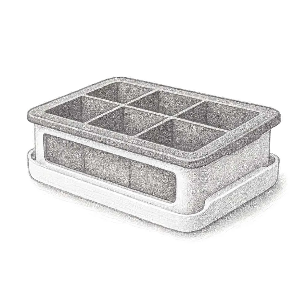 OXO Covered Silicone Ice Cube Large Tray