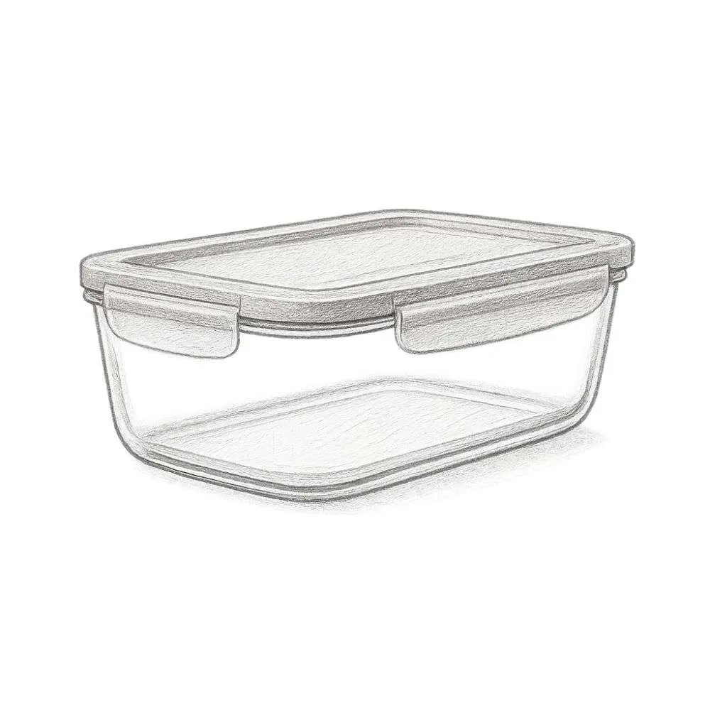 OXO Good Grips 8 Cup Smart Seal Glass Rectangle Container