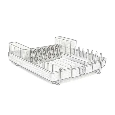 OXO Good Grips Foldaway Dish Rack