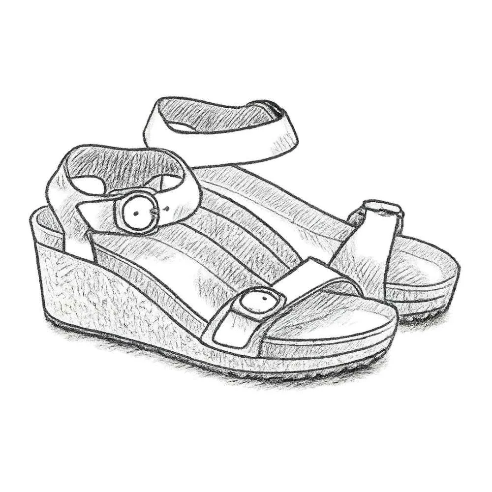 Papillio Soley Nubuck Leather Sandals