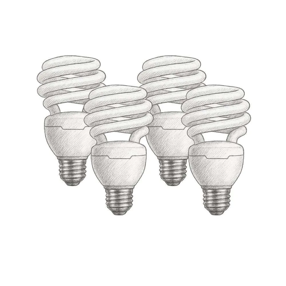 Philips LED 433557 Energy Saver Compact Fluorescent T2 Twister (Pack of 4)
