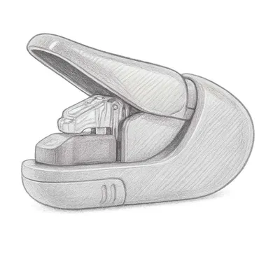 PLUS Paper Clinch Staple Free Stapler