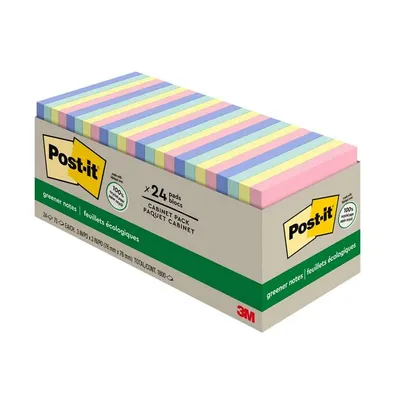 Post-it Notes Greener Notes Pad (3" x 3", 2400 Sheets)