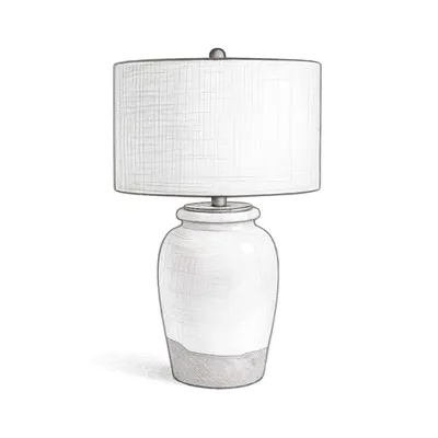 Pottery Barn Miller Ceramic Table Lamp