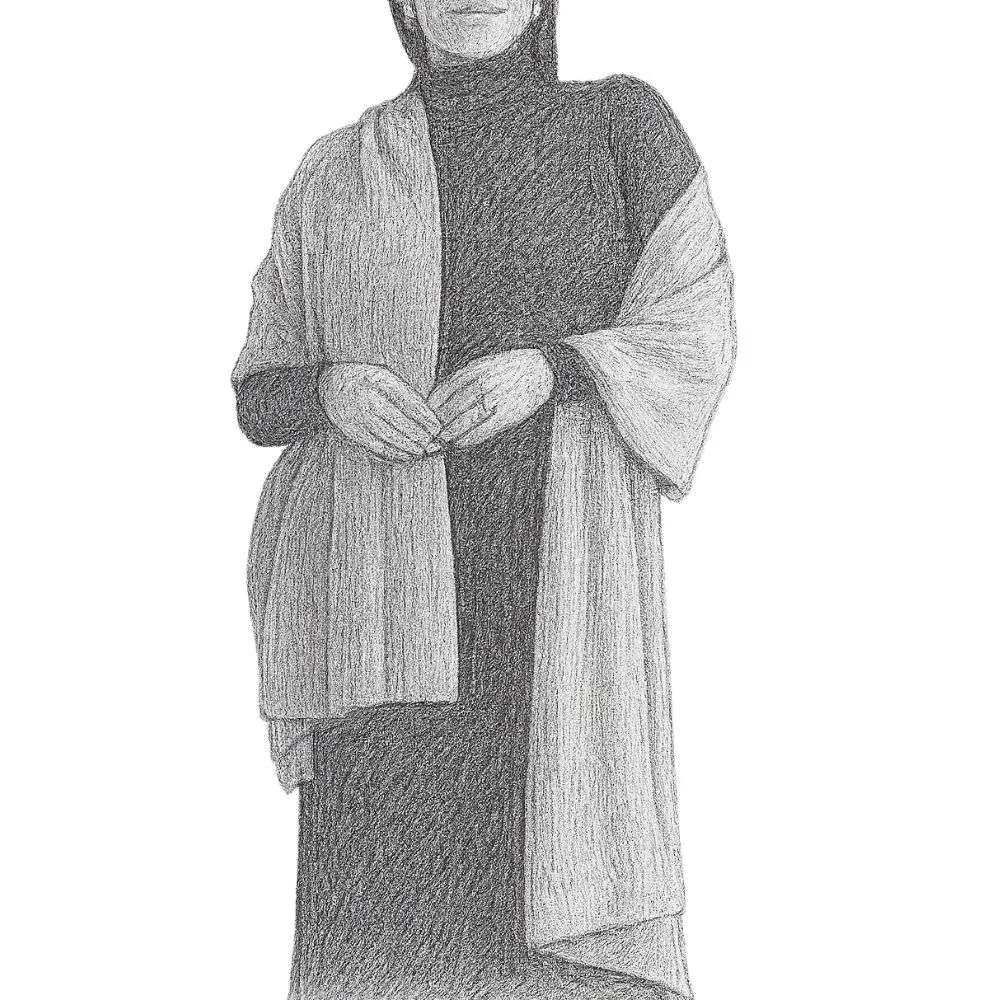 Quince Mongolian Cashmere Ribbed Wrap