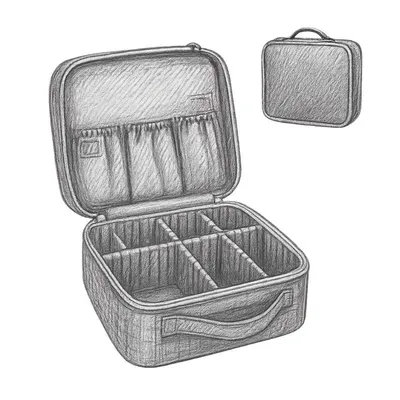Relavel Professional Travel Makeup Case