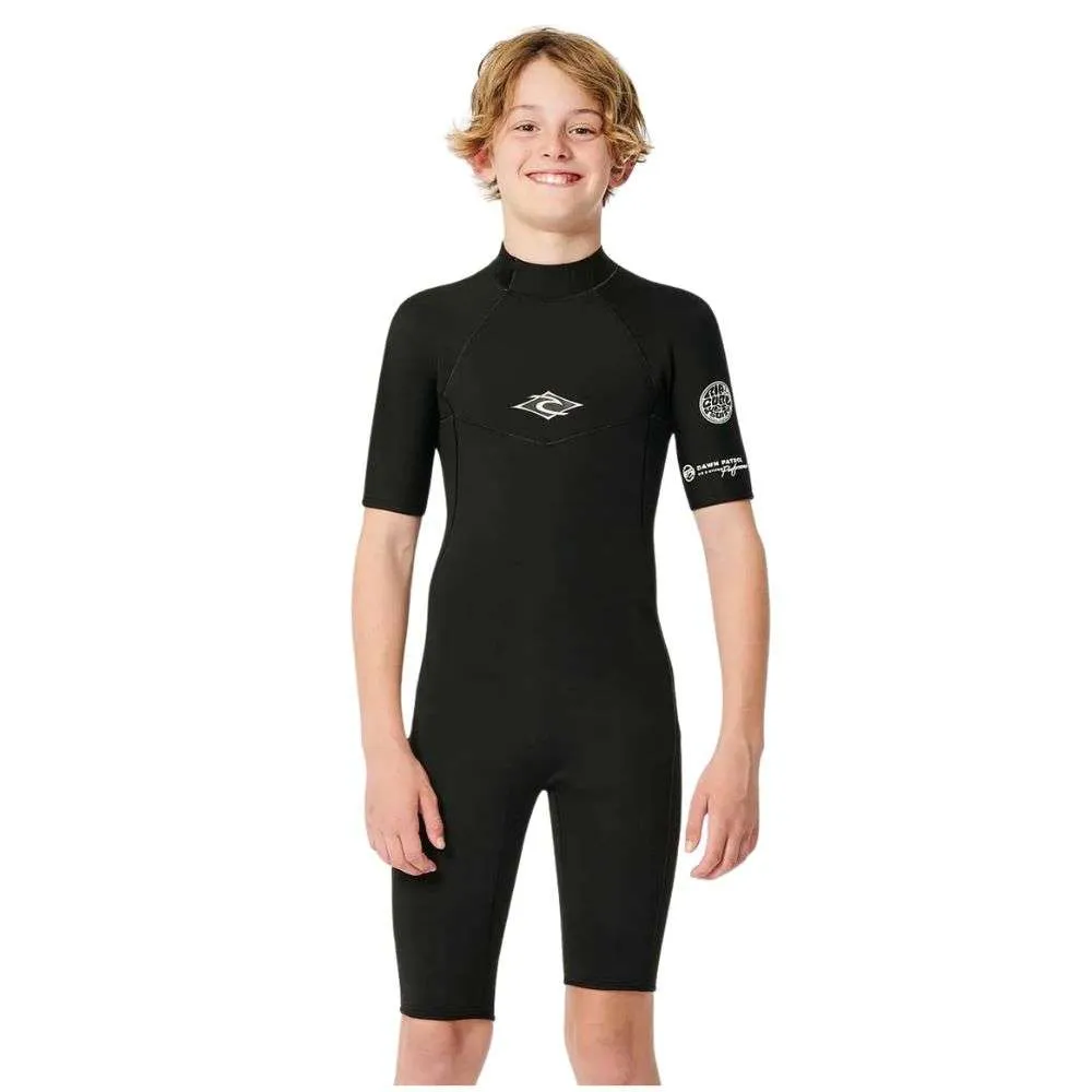 Rip Curl Boys Dawn Patrol Short Sleeve 2 MM Back Zip Spring Wetsuit