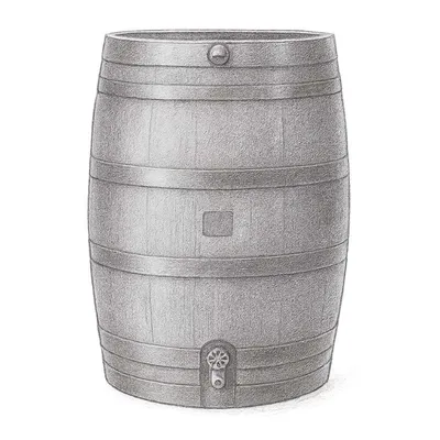 RTS Home Accents Eco Flat Back Rain Barrel (50 Gallon)