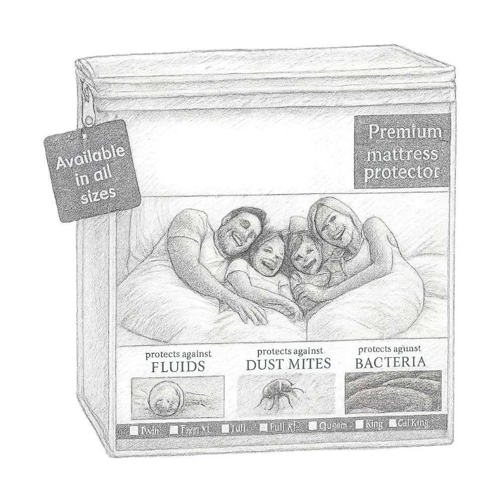 SafeRest Waterproof Mattress Protector (Queen Size)