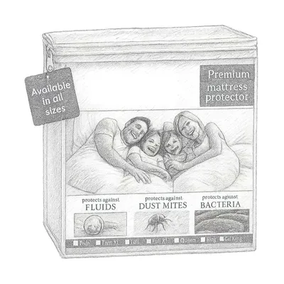 SafeRest Waterproof Mattress Protector (Queen Size)