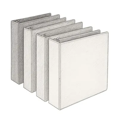 Samsill Plant-Based Durable Round Ring View Binders (Pack of 4)