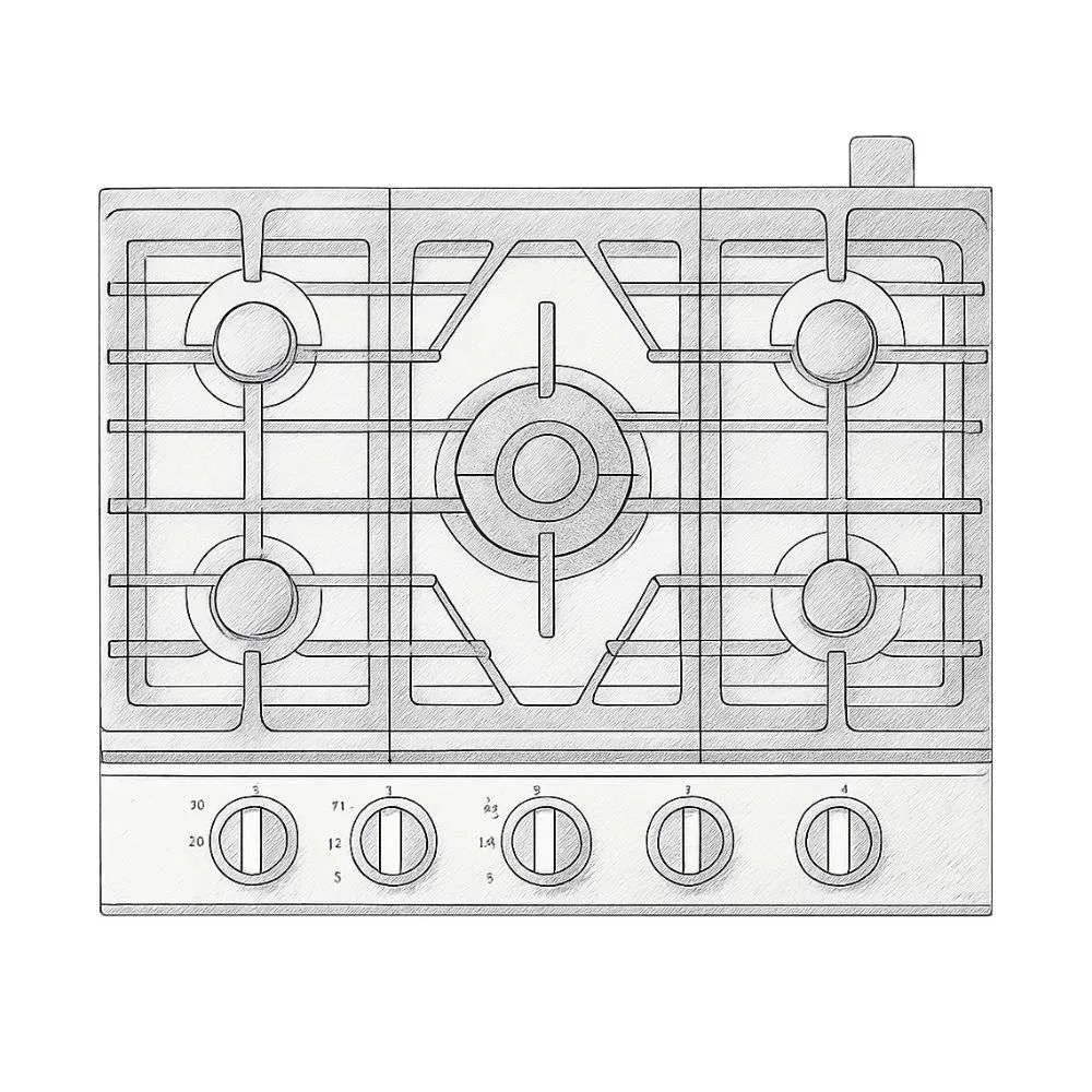 Samsung 30" Smart Gas Cooktop In Black Stainless Steel
