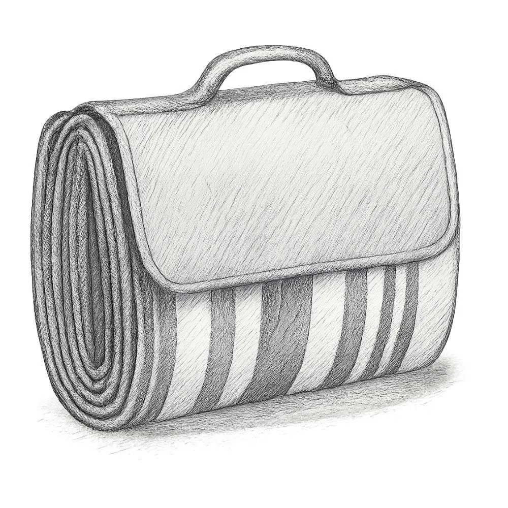 Scuddles Extra Large Picnic Blankets Dual Layers