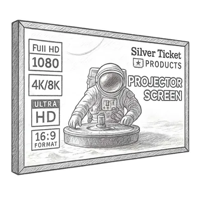 Silver Ticket Products STR Series 6 Wall Mounted Projection Screen (120")