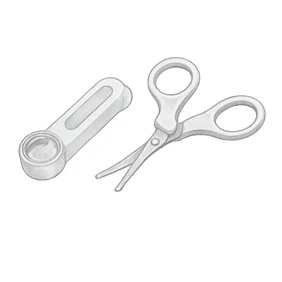 Simba Toddler Safety Scissor with Nail Filer and Magnifying Glass