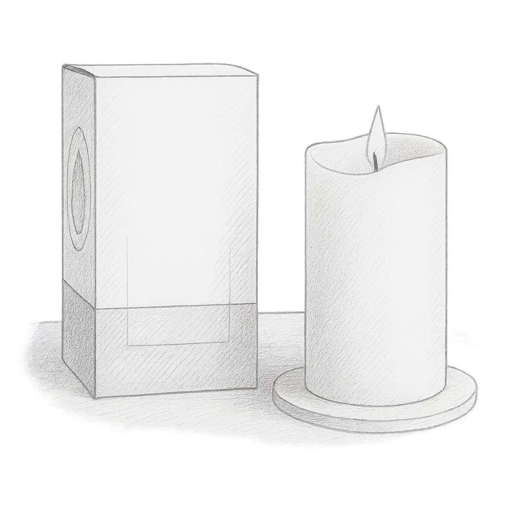 Simply Collected White Pillar Candle