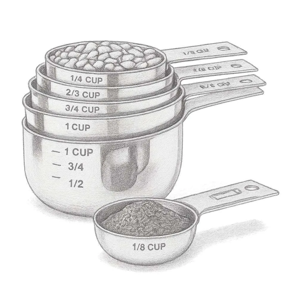 Simply Gourmet Measuring Cups and Spoons Set of 7