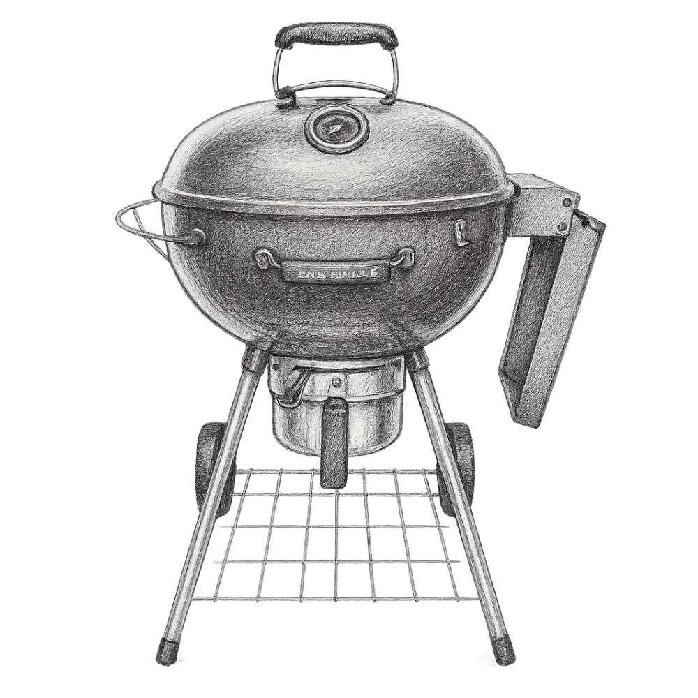 SnS Grills Slow 'N Sear® Charcoal Kettle Grill and Smoker