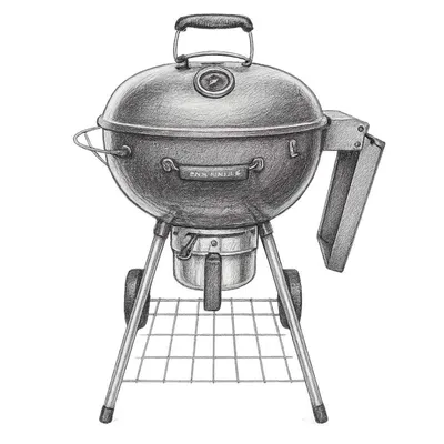 SnS Grills Slow 'N Sear® Charcoal Kettle Grill and Smoker